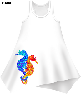 Seahorse Love Cover-Up Dress (Ladies) - - Ladies Tees | No Sleeves