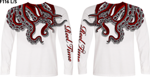 Red Octopus (Unisex) - - Unisex Tees | Long Sleeves